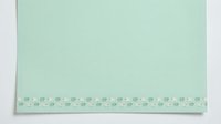 Mint green seamless pattern with delicate floral border design that tiles into a single background for wallpaper, textiles, and decorative applications.