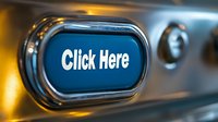 Glowing blue oval button with text on metallic surface, dramatic lighting creates depth and dimension. Modern interface design element for websites and applications.