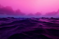 Dark purple ocean waves under pink sunset sky creating mysterious seascape atmosphere with dramatic lighting and moody aesthetic for background designs.