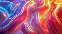 Vibrant liquid abstract background with swirling neon colors of blue, pink, red and orange creating dynamic fluid art pattern. Suitable for modern design projects.