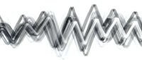 Abstract gray zigzag wave pattern with transparent overlapping layers creating dynamic motion effect on white background for modern graphic design.
