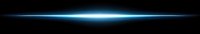 Bright glowing light streak on black background creates dramatic horizontal line effect with blue luminous glow and lens flare for cinematic designs.
