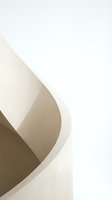 Abstract beige curved architectural forms with soft shadows creating minimalist geometric composition for modern design projects.