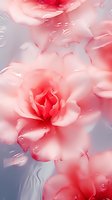 Delicate pink rose petals with water drops in soft focus macro photography, creating dreamy romantic atmosphere for wedding and valentines designs.