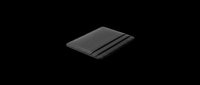 Black laptop sleeve or tablet case isolated on transparent background, ready for e-commerce, product mockups, tech accessory designs, print-on-demand, and digital marketing materials.