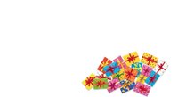 Colorful gift boxes with bows isolated on white background, perfect for holiday, birthday, and celebration designs, greeting cards, and festive marketing materials.