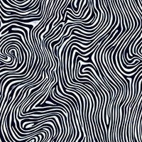 Abstract black and white wavy lines creating hypnotic seamless pattern with organic flowing curves and swirls. Repeatable background for textile and surface design.