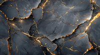 Luxurious dark marble texture with golden veins, cracked surface pattern creating elegant contrast for premium interior design backgrounds.
