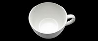 White ceramic cup isolated on transparent background, ready for t-shirt design, clipart, stickers, print-on-demand products and sublimation projects.