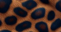 Leopard print pattern with dark spots on brown textured fur background. Seamless repeat design for fashion, textile, and surface pattern applications.