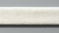 Natural linen fabric roll with visible weave texture on neutral background for textile industry, crafting projects and interior design applications.