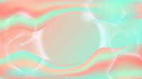 Soft pastel gradient background with flowing waves in coral, mint green, and cream tones, featuring circular bokeh elements and light effects for modern design projects.