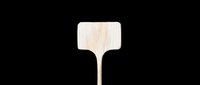 Wooden mallet with natural light finish, isolated on transparent background. Ready for design use on t-shirts, clipart, stickers, print-on-demand products, and sublimation projects.