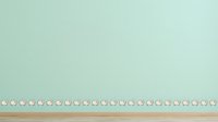 Mint green background with decorative wooden trim and delicate floral border pattern, suitable for scrapbooking, craft projects, and design templates.