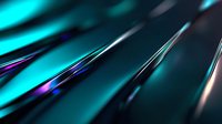 Diagonal metallic turquoise and purple stripes create dynamic abstract background with glossy reflective surface and dramatic lighting effects. Modern futuristic design.
