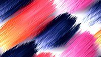 Dynamic brushstroke pattern with vibrant pink, navy blue, orange and white colors creating diagonal motion effect, modern abstract artistic background for design projects.