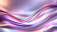 Smooth flowing waves in pink, purple and blue create elegant abstract background with silky metallic texture and soft gradient lighting effects.