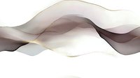 Elegant flowing waves in soft brown, gray and gold tones create modern abstract composition on white background, suitable for luxury branding and interior decor.