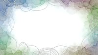 Watercolor border frame with flowing organic lines in soft pastel colors creating elegant decorative space for text and design projects.
