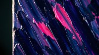 Vibrant neon pink and deep blue abstract brushstrokes with glossy texture and light reflections, suitable for modern digital art, gaming backgrounds, and contemporary design projects.