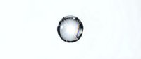 Water droplet sphere with light refraction and reflection on white isolated background, suitable for science, technology, and design projects.
