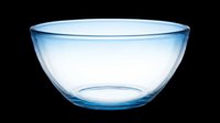 Clear glass bowl isolated on transparent background, ready for design use on t-shirts, clipart, stickers, print-on-demand products, and sublimation projects.