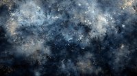 Abstract cosmic nebula with swirling blue and gold dust particles creating mystical space atmosphere for digital art and fantasy backgrounds.