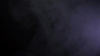 Dark moody abstract background with soft purple and blue light rays piercing through black mist, suitable for overlays, backdrops, and atmospheric design projects.