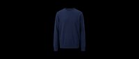 Navy blue crew neck sweater isolated on transparent background, ready for fashion mockups, print on demand, t-shirt design, clipart, and sublimation projects.