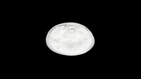 Clear plastic dome lid with vented holes, isolated on transparent background. Ready for design use on packaging, product mockups, print-on-demand, and commercial applications.
