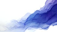 Flowing abstract waves in shades of purple and blue with delicate gradient transitions create dynamic movement against white background. Suitable for modern design.