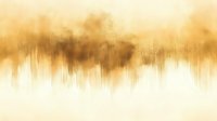 Abstract golden brown watercolor wash with soft gradient transitions and blurred edges creates atmospheric mood on light cream background.