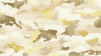 Watercolor camouflage pattern in soft earth tones of beige, tan, and cream. Seamless design tiles into continuous background for textiles, wallpaper, and apparel.