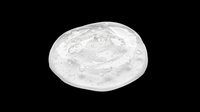 Transparent gel or clear liquid bubble isolated on transparent background, ready for design use in digital graphics, print-on-demand products, and sublimation projects.