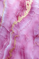 Pink and gold marble texture with natural stone veining pattern creates luxurious abstract background for elegant interior design and packaging projects.