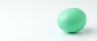 Green foam ball isolated on white background for sports training equipment and exercise accessories.