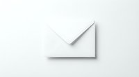 White envelope on light background with soft shadow, symbolizing mail, correspondence, and communication for business or personal use.