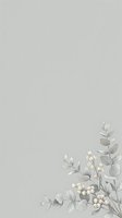 Botanical arrangement with delicate white berries and eucalyptus leaves on neutral background, isolated for design use on textiles, invitations, and creative projects.