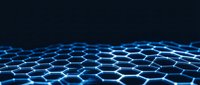 Futuristic hexagonal grid network with glowing blue connections on dark background for technology and digital innovation concepts.