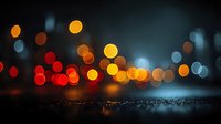 Abstract bokeh lights background with colorful circles on dark surface creating dreamy atmosphere for modern design projects and creative presentations.
