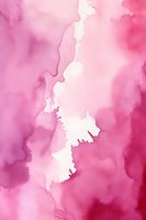 Soft pink watercolor abstract background with flowing organic shapes and white negative space creates dreamy, romantic atmosphere for design projects.