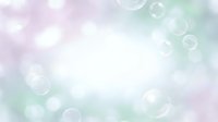 Soft pastel gradient background with floating soap bubbles and bokeh lights, suitable for wellness, spa, and design projects.