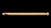 Wooden crochet hook isolated on transparent background, ready for crafting clipart, sublimation designs, t-shirt prints, and print-on-demand products.