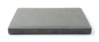 Gray concrete rectangular platform or base isolated on white background, suitable for product display, mockups, and design presentations.