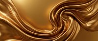 Liquid gold and bronze swirling waves create an elegant abstract background with smooth flowing motion and luxurious metallic sheen for design projects.
