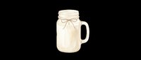 Watercolor mason jar with twine bow, isolated on transparent background, ready for rustic wedding clipart, stickers, t-shirt design, sublimation, and print on demand projects.