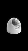 White dome security camera isolated on transparent background, ready for clipart, t-shirt design, print-on-demand products, stickers, and sublimation projects.