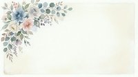 Watercolor floral corner arrangement with blue and blush roses, eucalyptus leaves, and greenery on cream background. Suitable for wedding invitations, greeting cards, and stationery design.