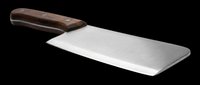 Kitchen knife with wooden handle isolated on transparent background, ready for t-shirt design, clipart, stickers, print-on-demand and sublimation projects.