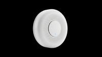 Smoke detector with blue LED indicator, isolated on transparent background, ready for T-shirt design, clipart, stickers, print on demand, and sublimation use.